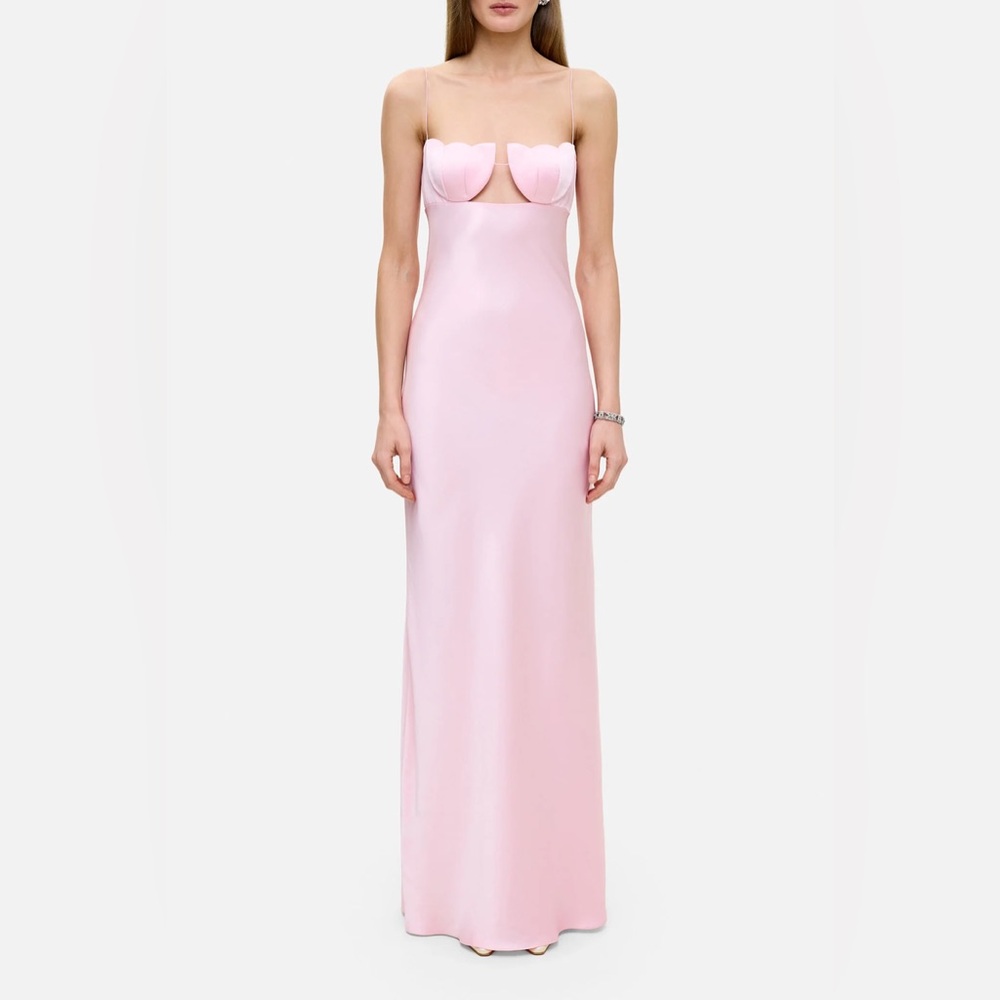 Anna October Tulip Satin Maxi Dress